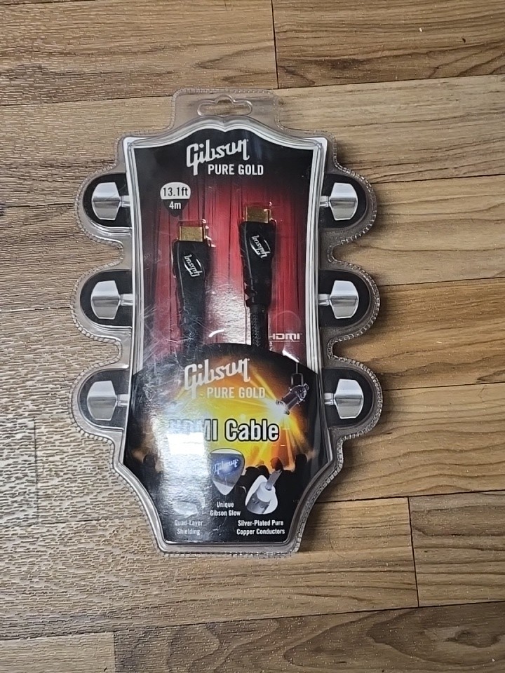 Gibson Pure Gold USB 2.0 Cable 6 Feet AM Male-BM male Gold Connectors
