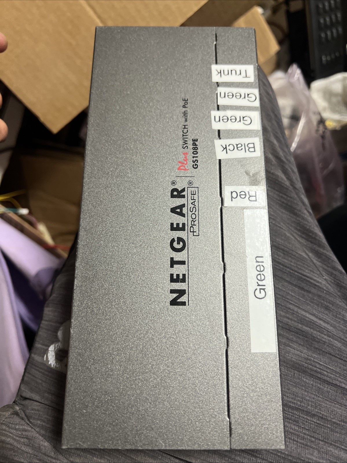 NetGear  ProSafe Plus (GS108PE) 8-Ports Rack-Mountable Switch NO AC ADAPTER