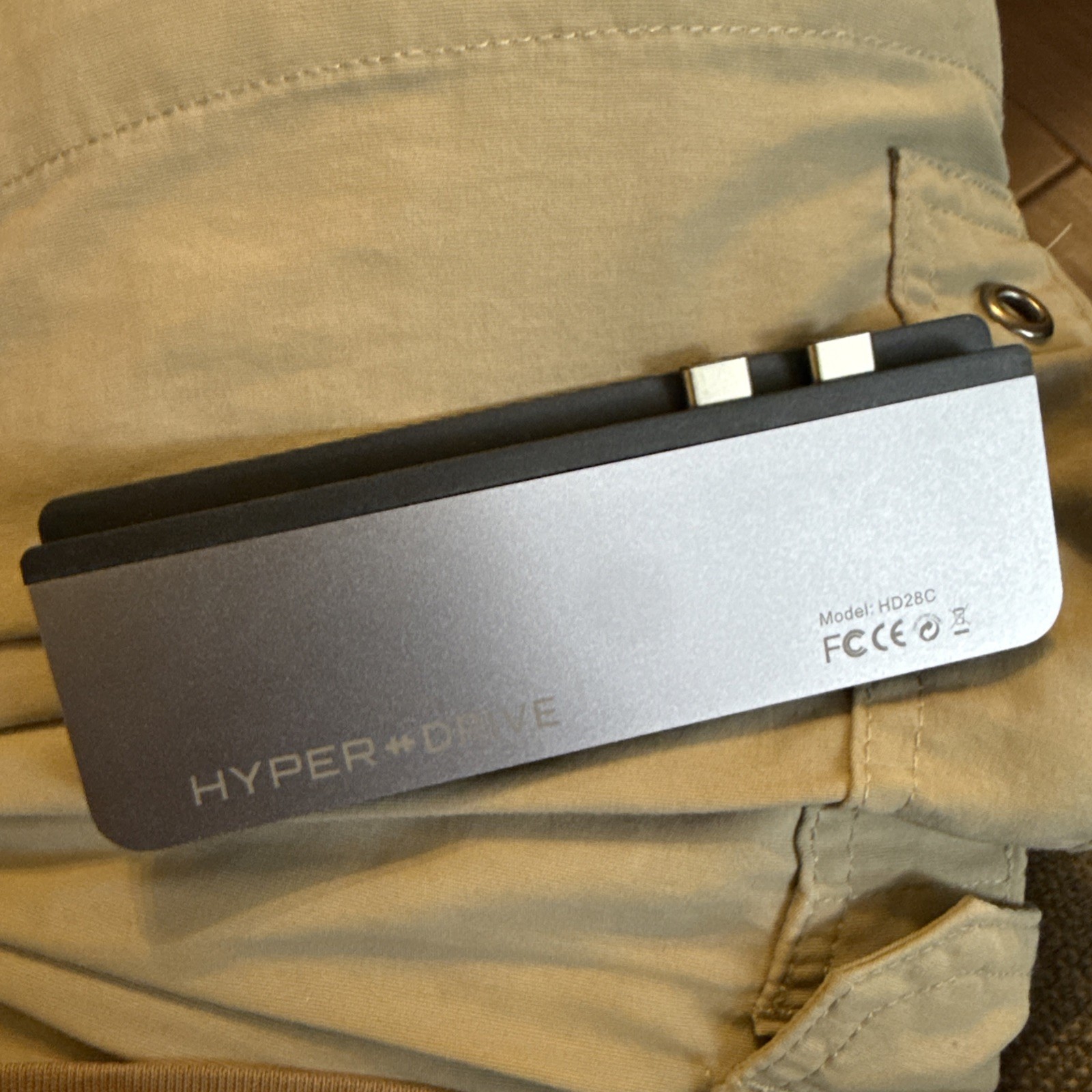 HyperDrive 7- Port  Duo USB-C Hub for MacBook Pro/Air, Model HD28C,l-Space Gray