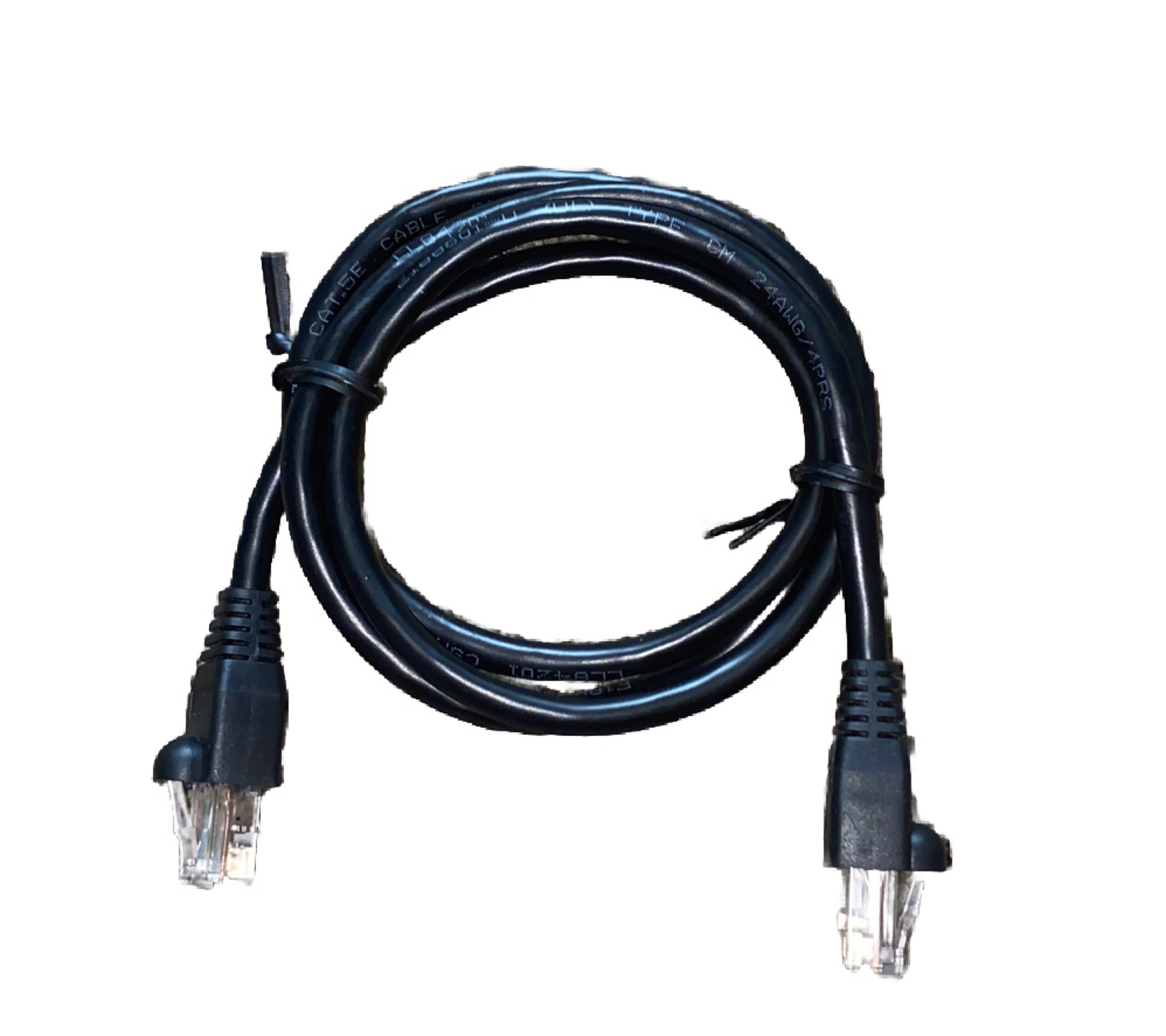 UTP Patch Cable, Cat 5 LL84201 CSA Type CMG FT4 Copartner, Black 4 ft
