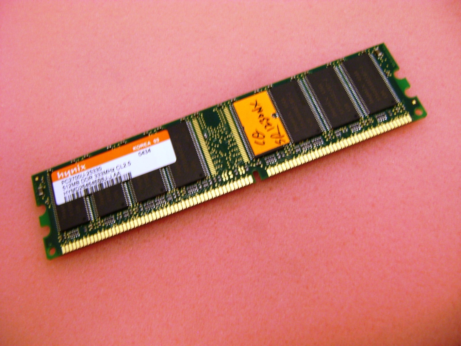 Hynix Compaq SR1230NX HYMD264646B8J-J AA  512MB PC333 32MX16 DDR Memory