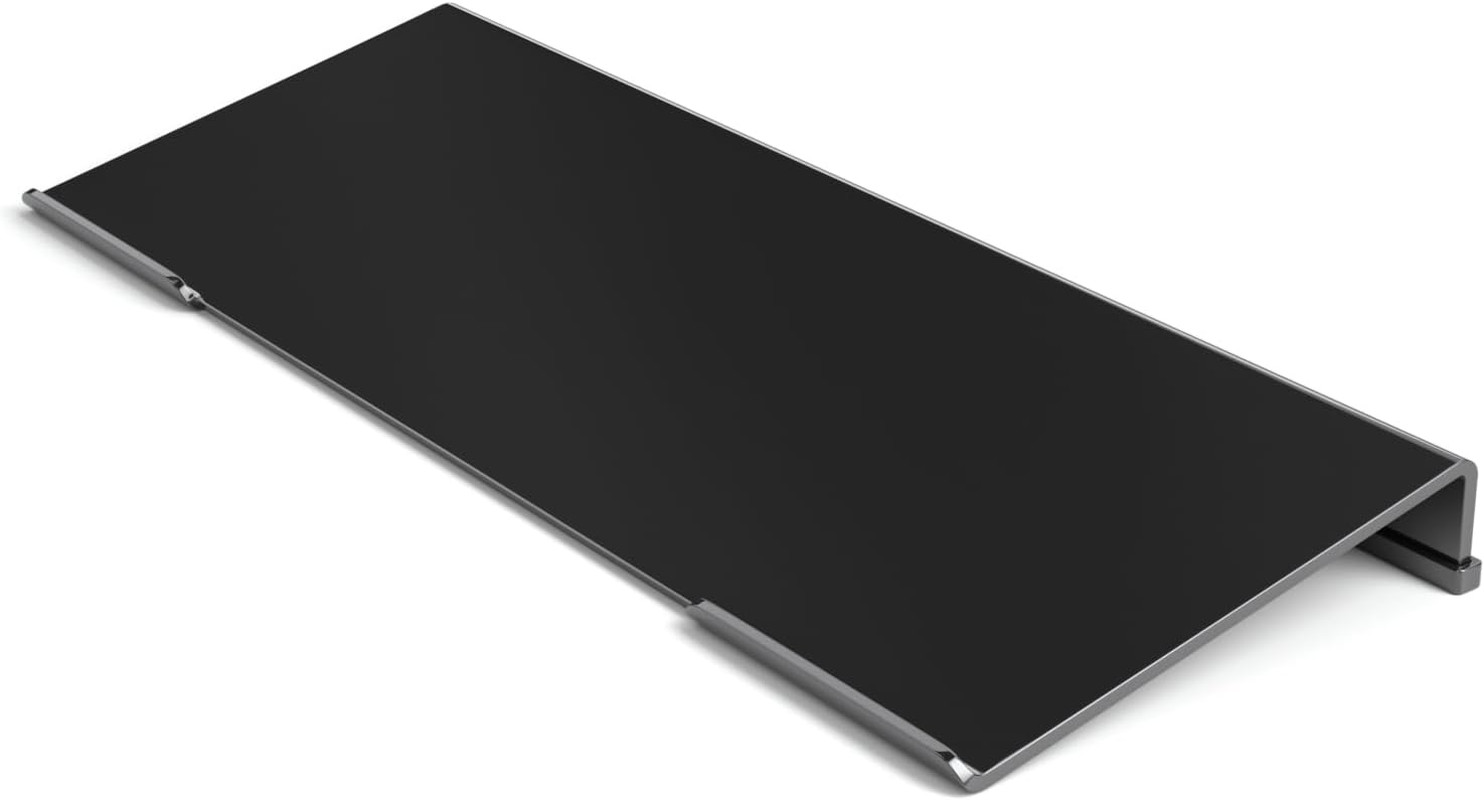 Ergonomic Computer Keyboard Stand - Black Acrylic Keyboard Riser Tilted Keyboard