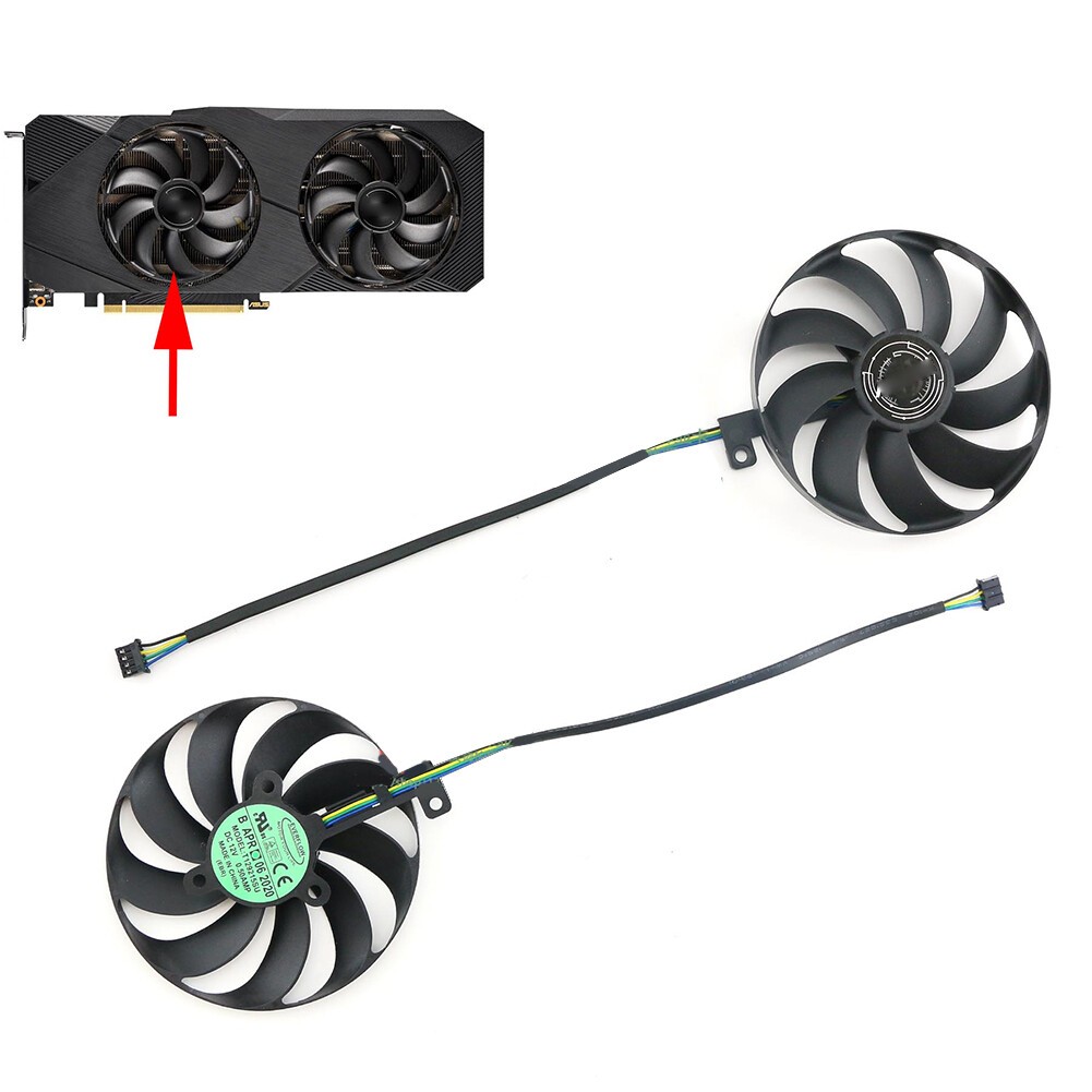 T129215SU Graphics Card Fan for ASUS DUAL RTX2060S 2070 2080S DUAL EVO 87mm