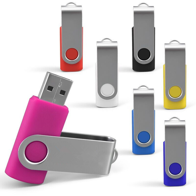 Wholesale Swivel USB Flash Drives U Disk Mix Pack Metal Pen Storage Memory Stick
