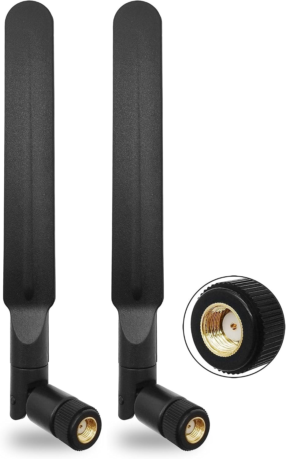 Tri-Band Wifi 6E Antenna 5Dbi RP-SMA Male for PC Desktop Router 2Pcs