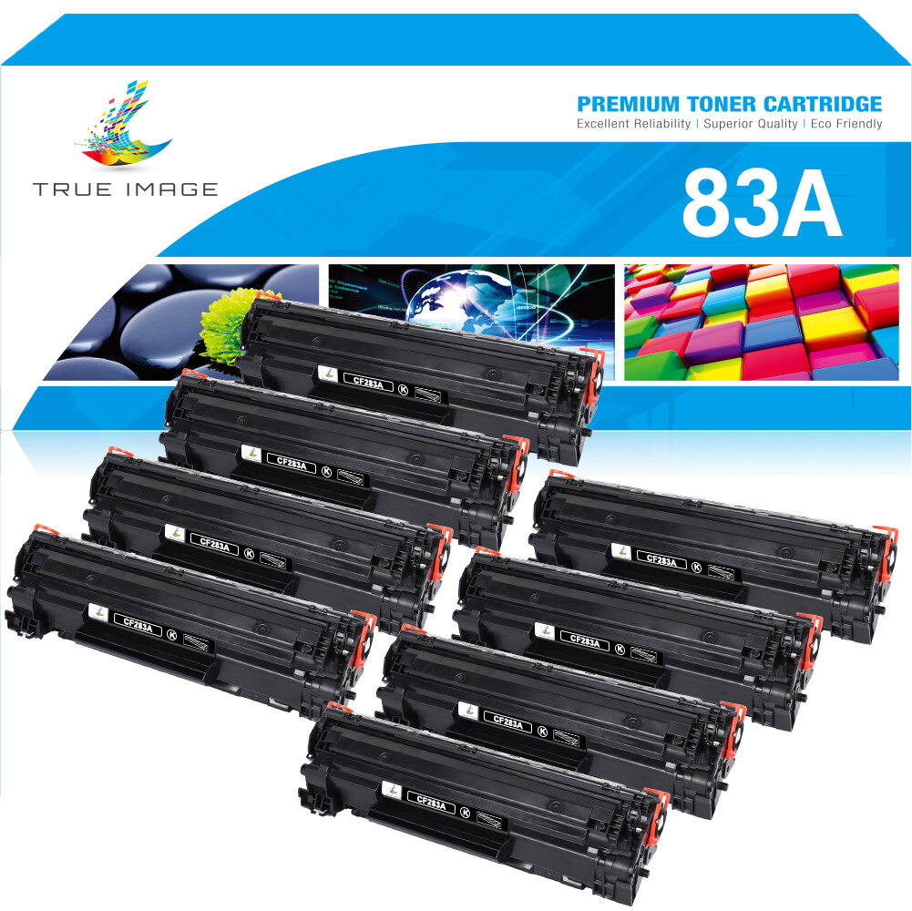 8-Pack Black 83A CF283A Toner Cartridge For HP Laserjet Pro M125nw M127fw M127fn