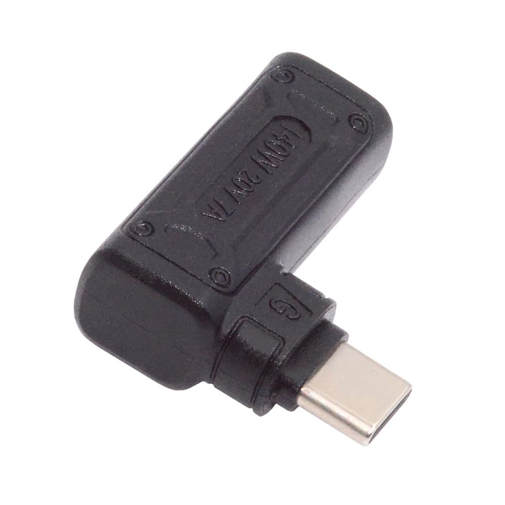 NFHK 140W 100W DC Jack 5.5x2.1mm Input to USB-C Type-C Angled 90 Degree... 