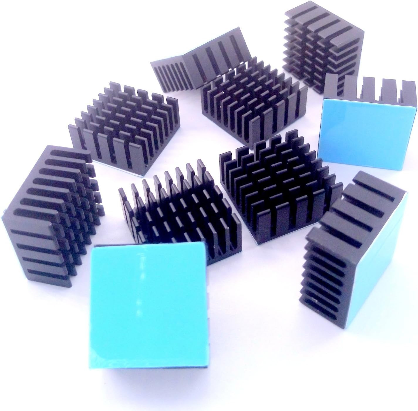 10Pcs 20Mm Heatsink Kit 20X20X10Mm + 3M 8810 Thermal Conductive Adhesive Tape...
