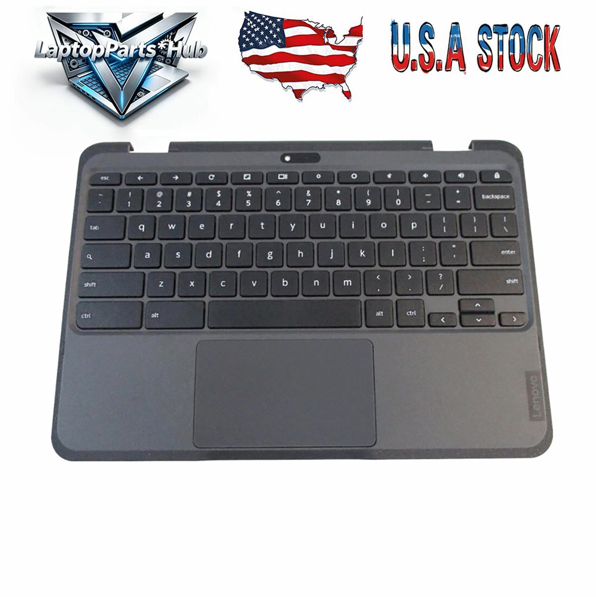 New For Lenovo 500e Chromebook Gen 3 Palmrest w/Keyboard&Touchpad 5M11C88952 USK