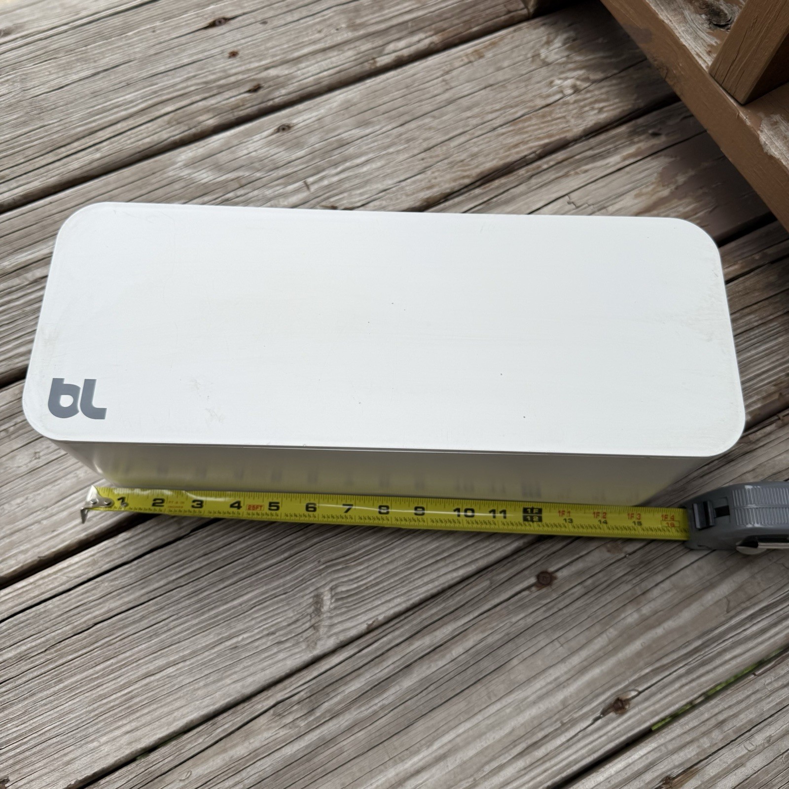 Blue Lounge Cable Box Cord Wire Management Protector Box - White Sleek Storage