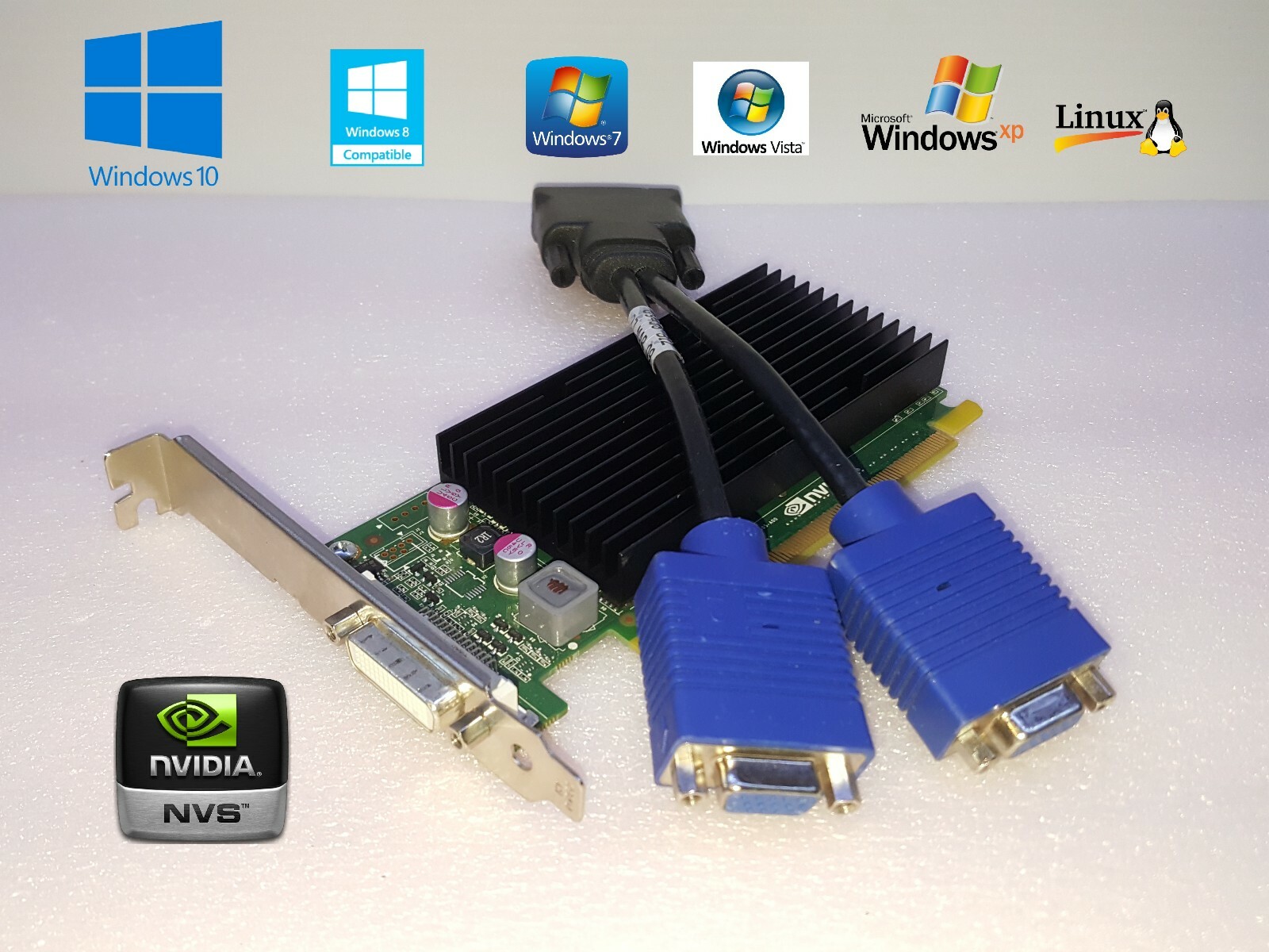 HP Pavilion p7-1000 Series Desktop PC Tower Dual Monitor VGA Video Card