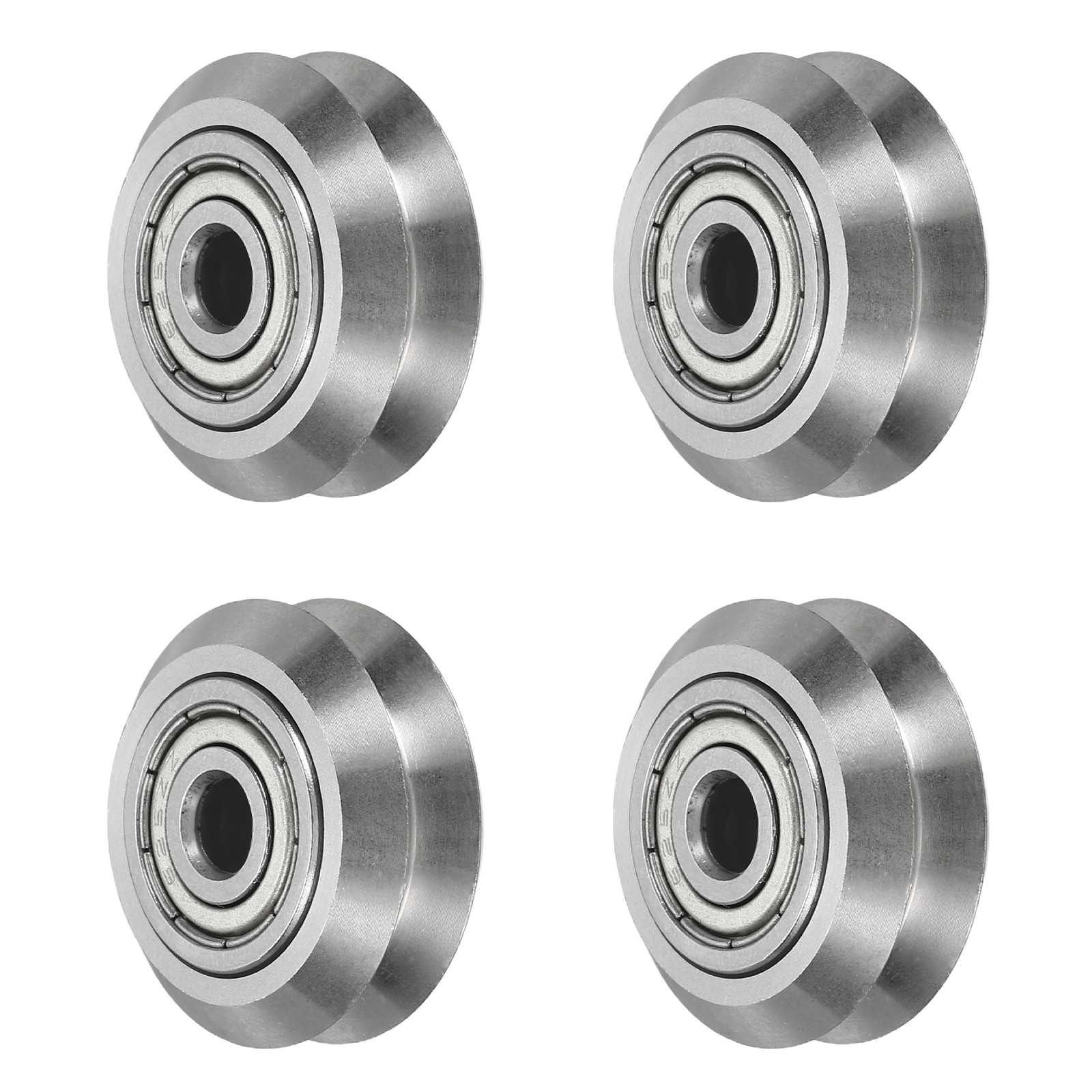 4pcs 3D Printer Wheels V Slot POM Pulley Wheels Gantry Wheel,Silver 625zz