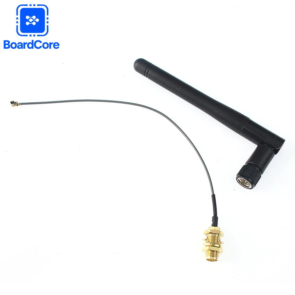 2.4GHz WiFi Module IPEX1 To RP SMA Female Male Converter 3dBi WiFi Gain Antenna