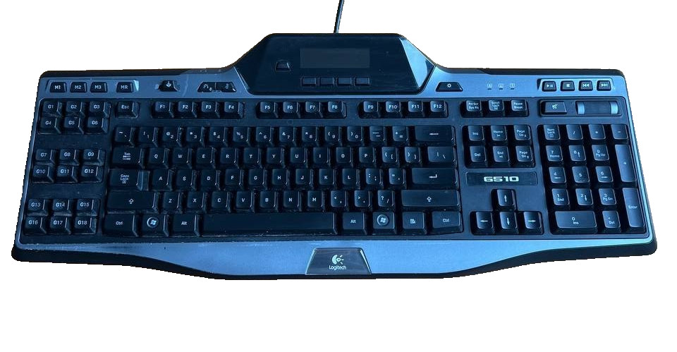Logitech G510 Gaming Keyboard Y-U0010 Black Wired LCD GamePanel G-Keys