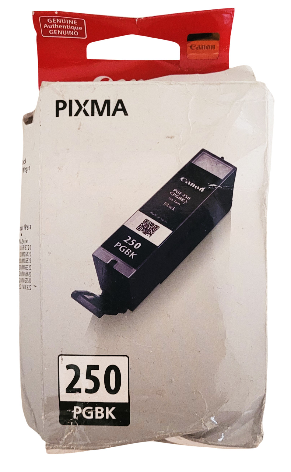 Canon PGI-250 PGBK Ink Cartrige With Deformed Box