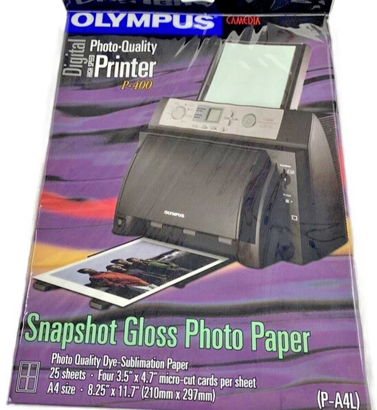 Olympus Camedia Photo Quality Printer P-400  Gloss Paper Digital - 25 Sheets