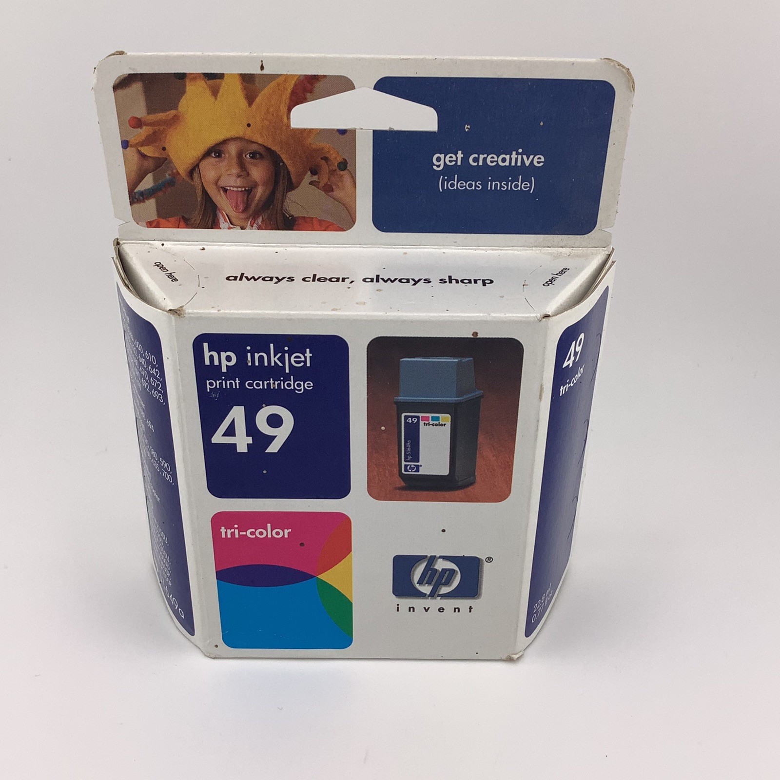HP 49 Tri-Color Inkjet Print Cartridge Exp. 09/2004 New Sealed