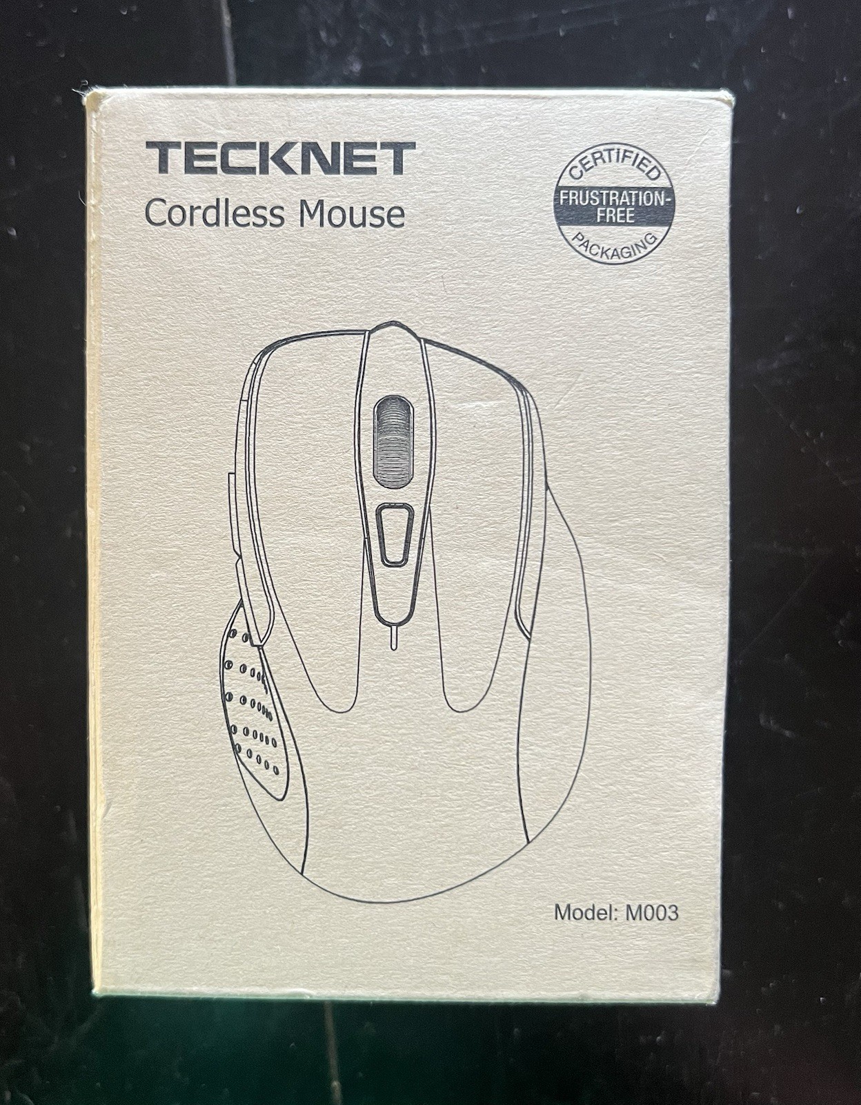 TECKNET CORDLESS OPTICAL WHEEL MOUSE M003 6-BUTTON - WITH RECEIVER  Purple