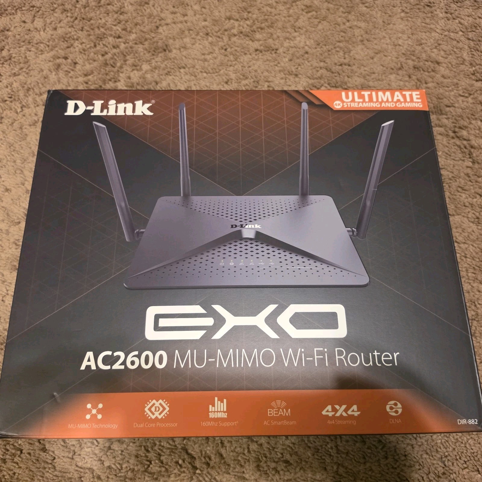 D-Link EXO AC2600 MU-MIMO Wi-Fi Router 4K Streaming Gaming