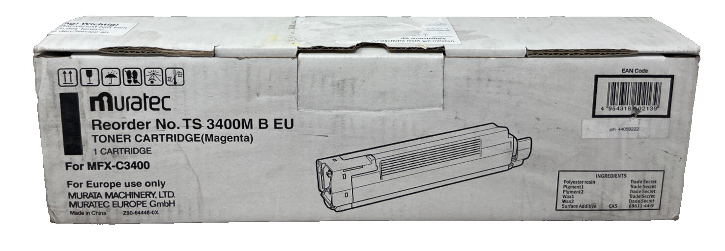 Muratec 44059222 Ts 3400M Original Magenta Toner For Mfx-C3400 [A Box]