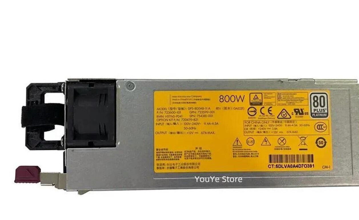 HP 800W Flex Slot PSU - DL360,DL380,ML350 G9/G10 - 723600-101 754381-001 TESTED
