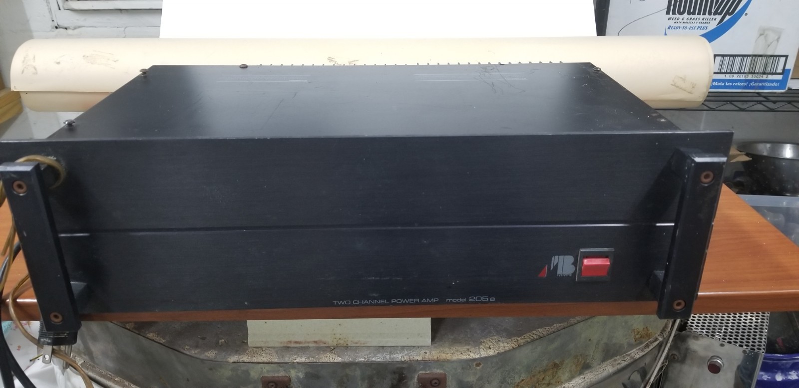Vintage AB Systems Model 205a 2 Channel Power Amp Rack Mount Untested As-Is