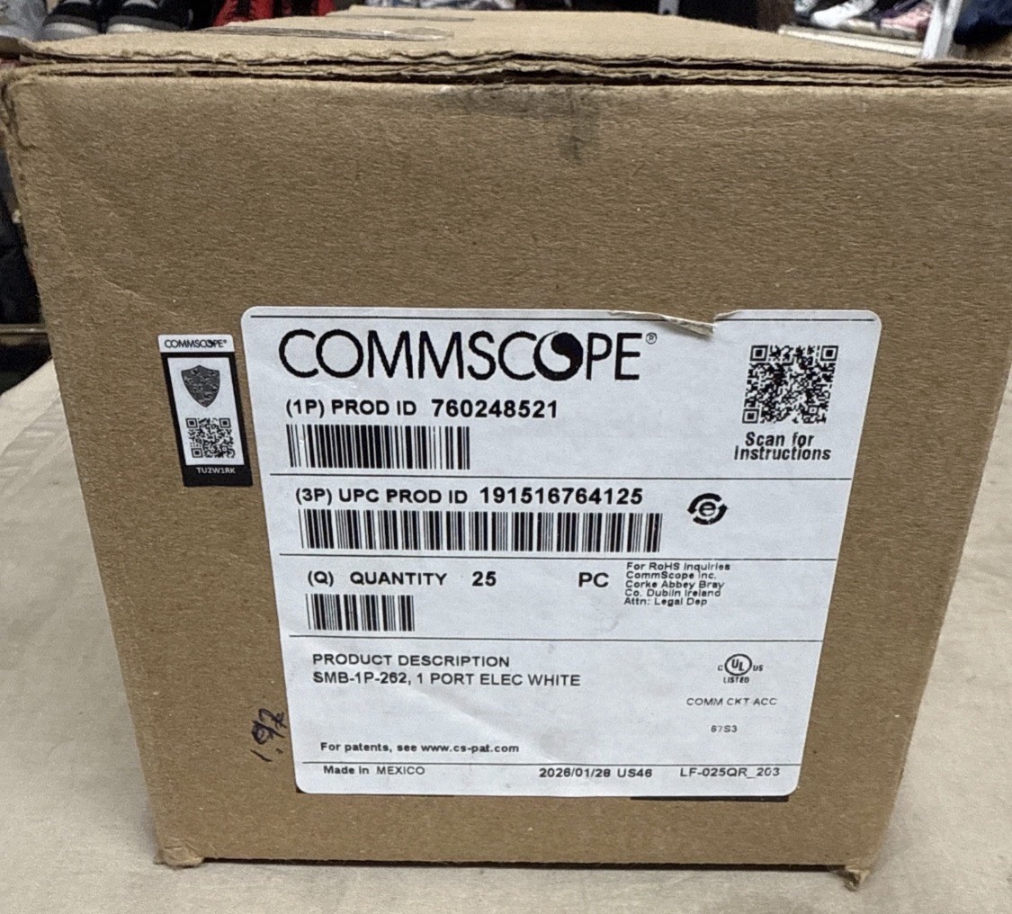 CommScope 1-Port White SMB-1P-262 MPN 760248521