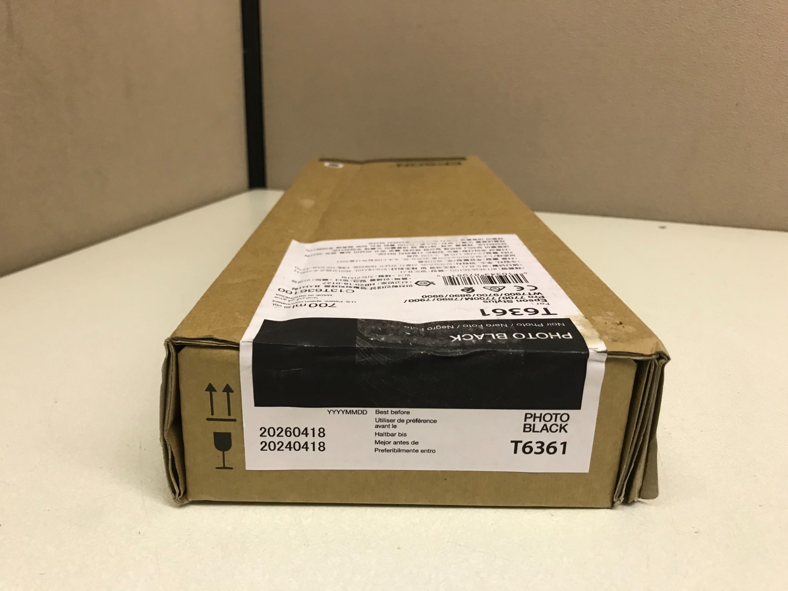Sealed Genuine Exp.2026 Epson T6361 Photo Black Ink Cartridge Pro 7900 9900
