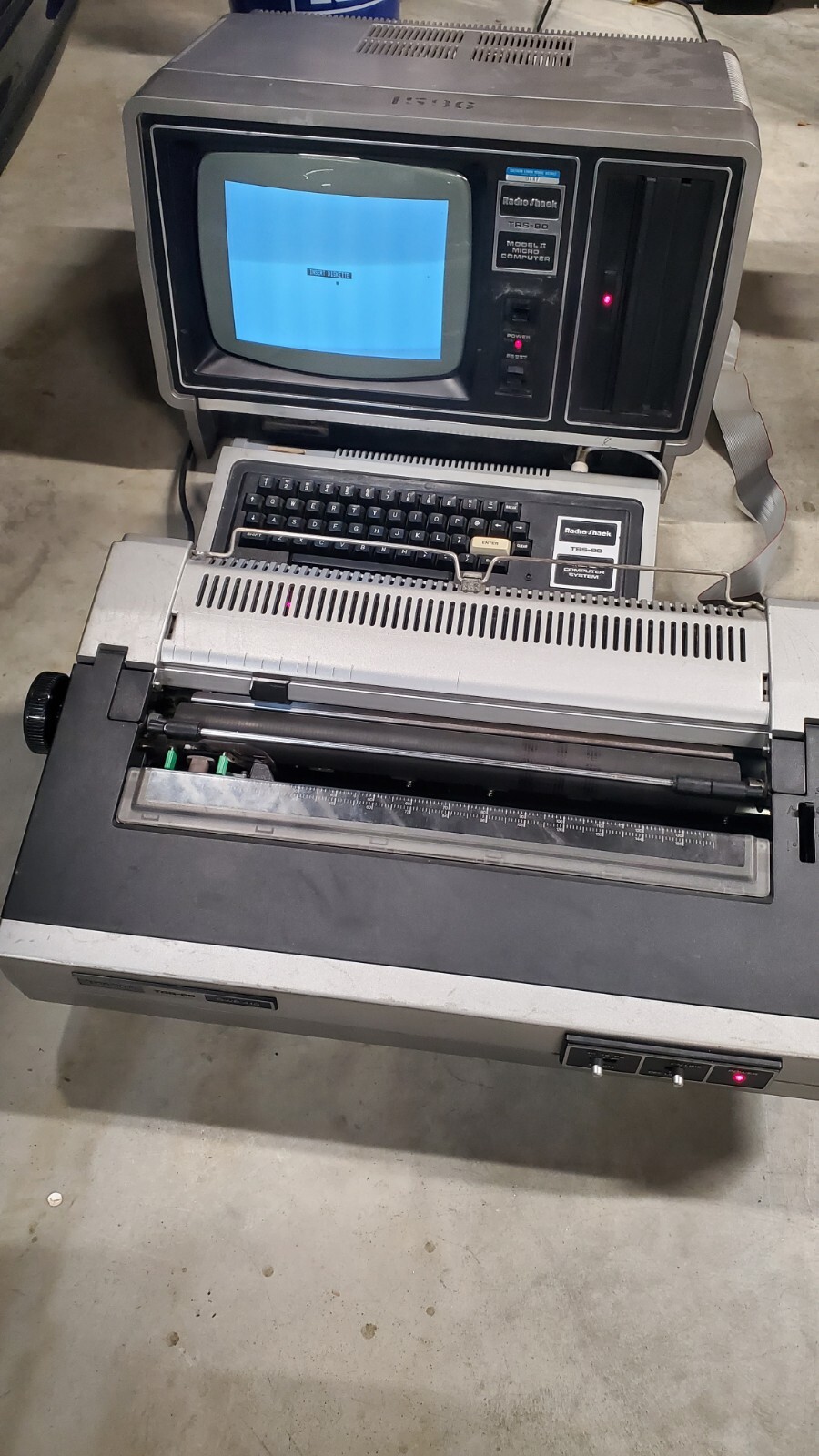 Vintage Tandy Radio Shack TRS-80 Vintage Package Printer Keyboard Very RARE