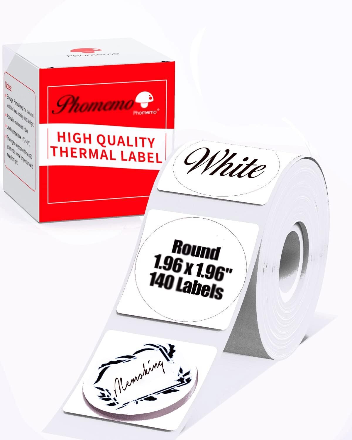 1 Roll Self-Adhesive Thermal Label Sticker Paper for Phomemo M110/M200 Printer