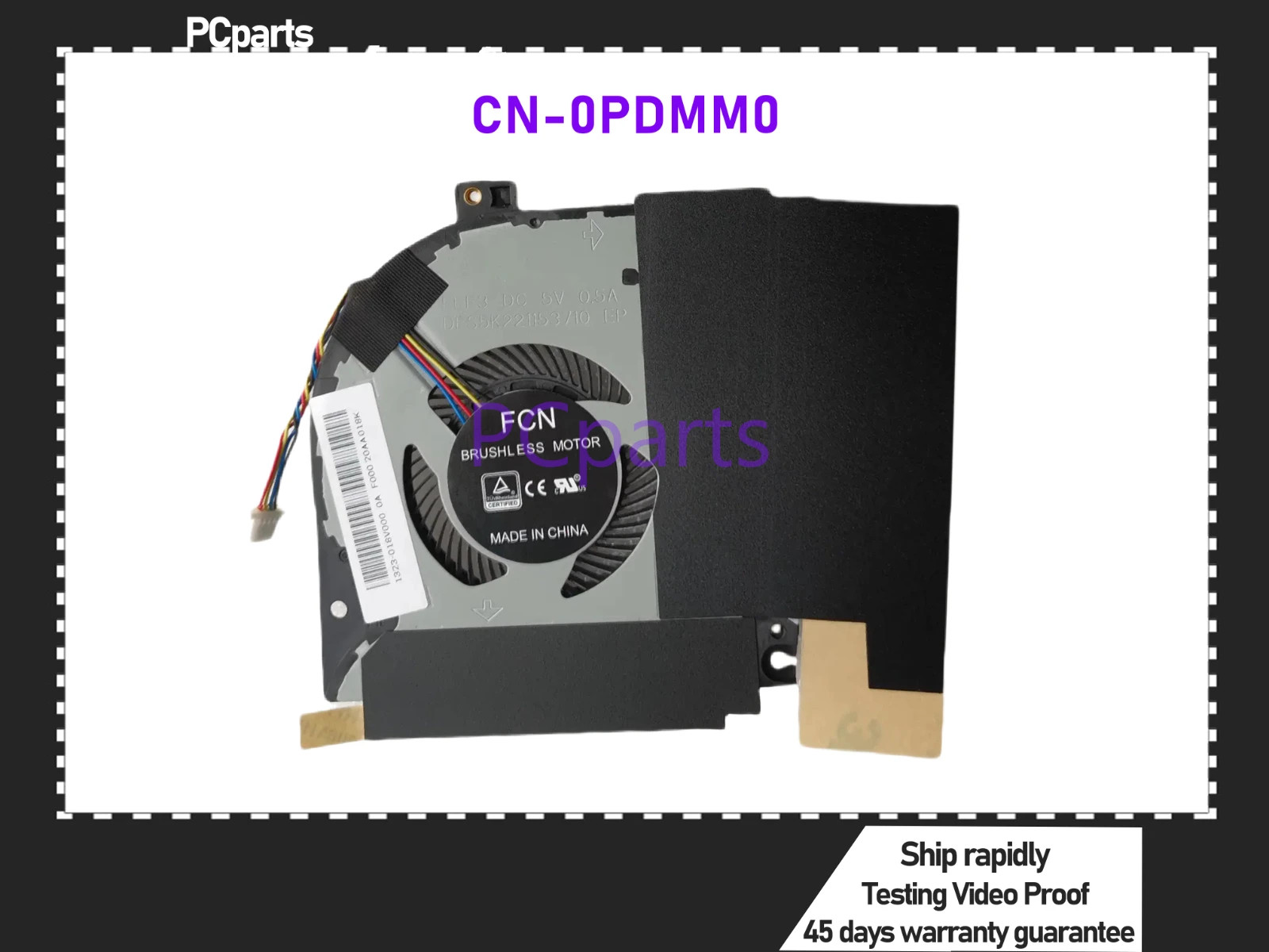 GPU Cooling Fan 0PDMM0 0V1FR8 For Dell Alienware M15 R1 2019 