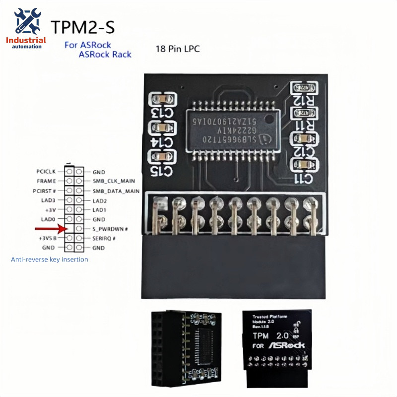 TPM2.0 Security Module LPC 18 pin for Asrock TPM2 -SLI -S -SPI Platform