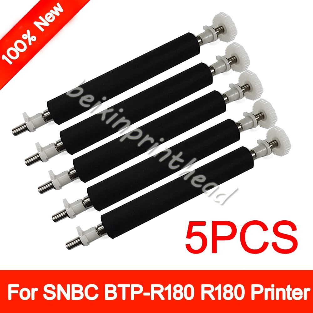 5PCS 100% New Platen Rubber Roller Part For SNBC BTP-R180 R180 Thermal Printer