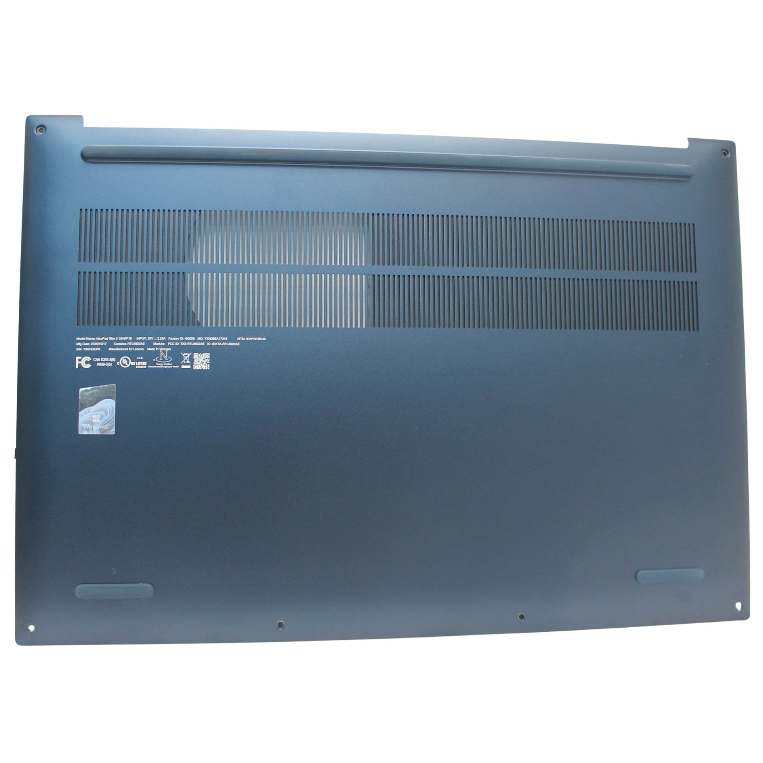 5CB1R08081 Lenovo Bottom Base Cover Cosmic Blue 83J1 16AKP10 Grade A