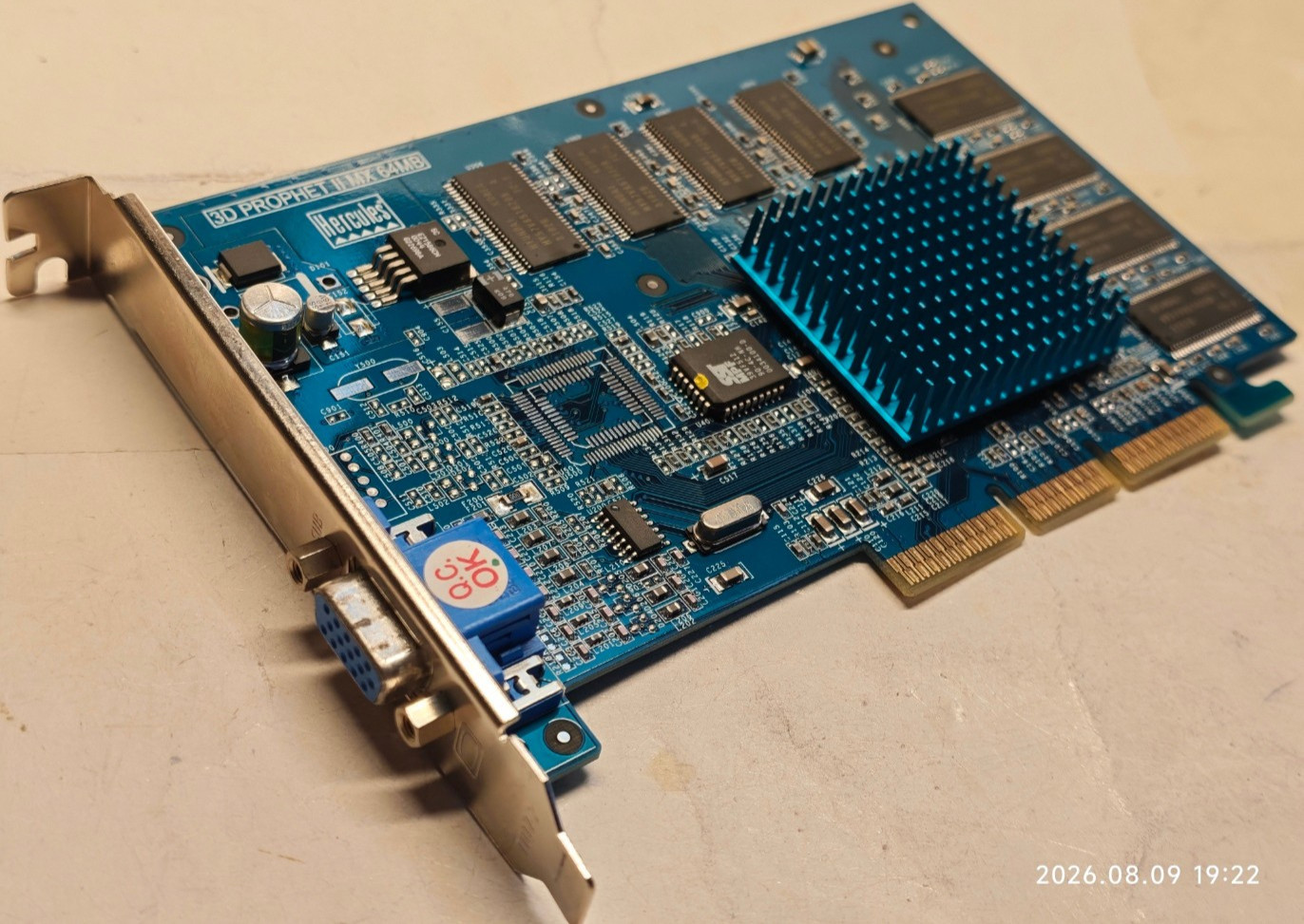 Vintage AGP 3D VGA Card Hercules 3D Prophet II MX (NVIDIA GEFORCE2 MX400) 64 MB