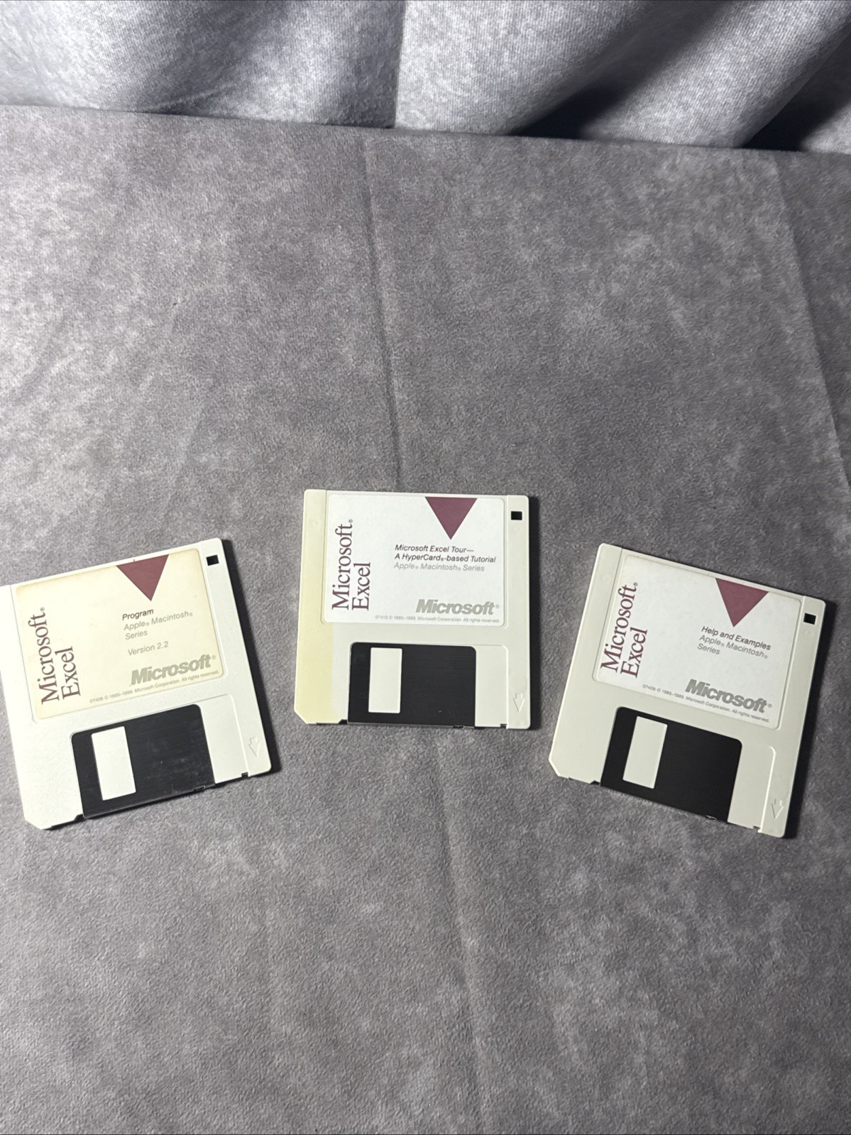 Microsoft Excel Version 2.2 for Mac (1989) Install Floppy Set Vintage 3.5 Disks