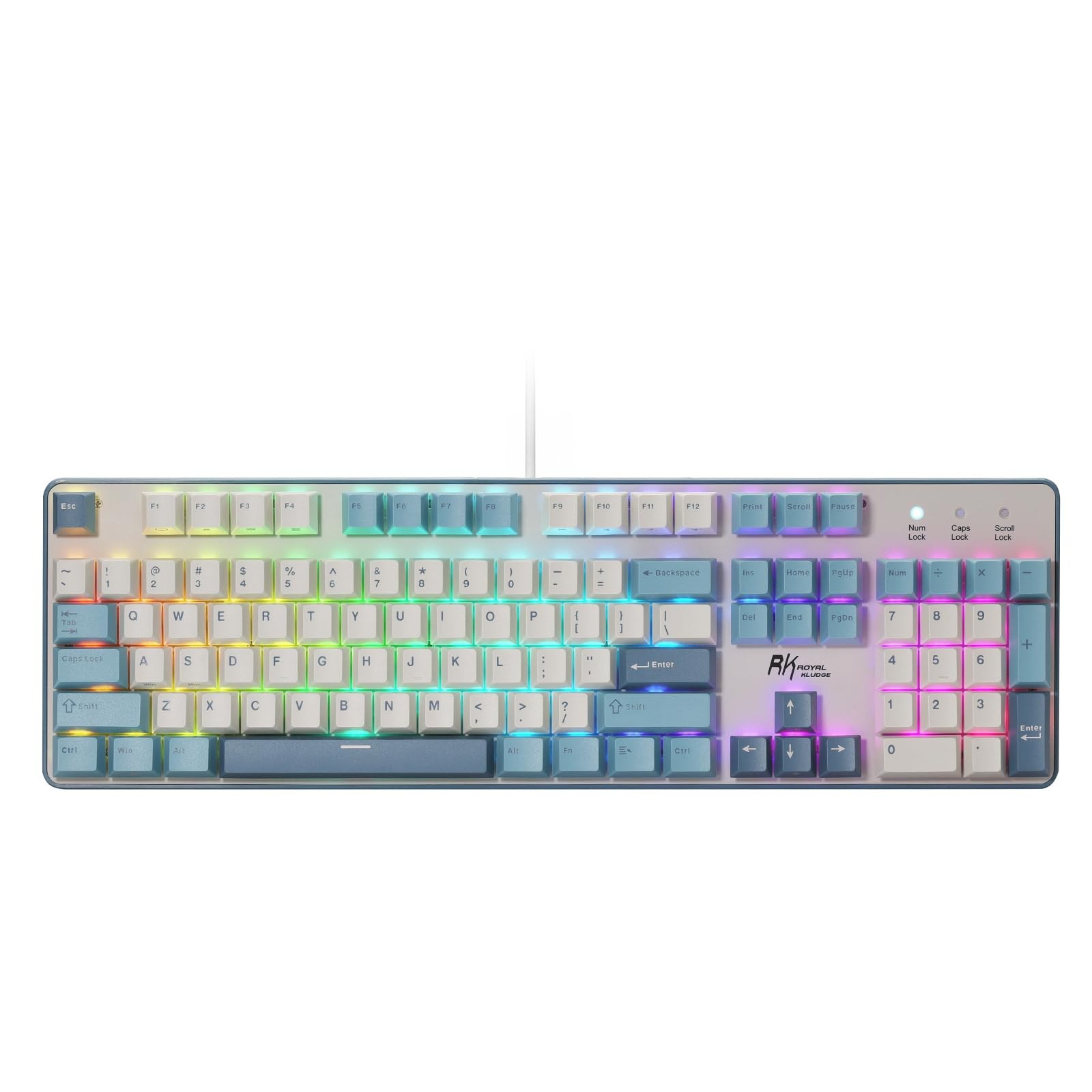 RK ROYAL KLUDGE RK920 Full Size Mechanical Keyboard Wired, RGB Backlit | 104 ...
