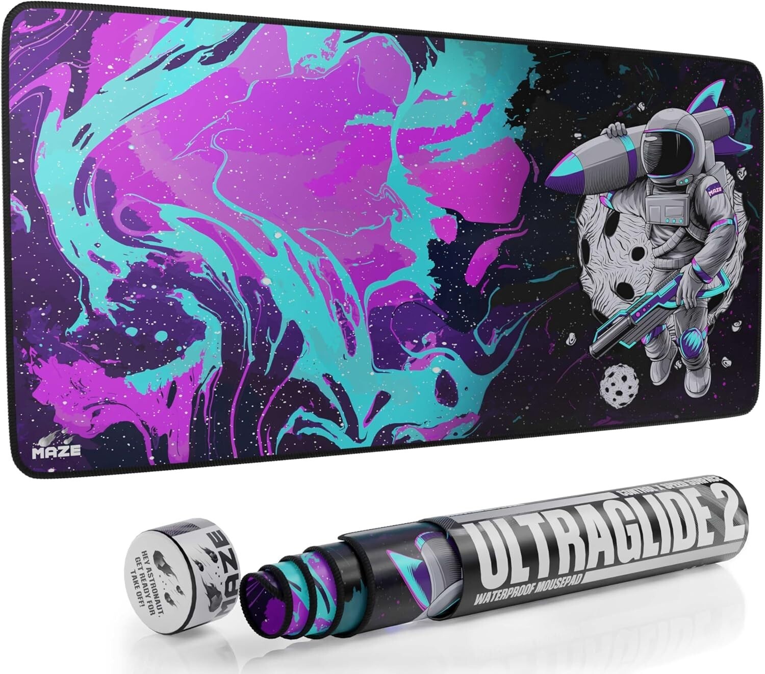 MAZE XXL Extended Mouse Pad | Thick 5mm(36''x18''x0.2'') Astro RCT-CB