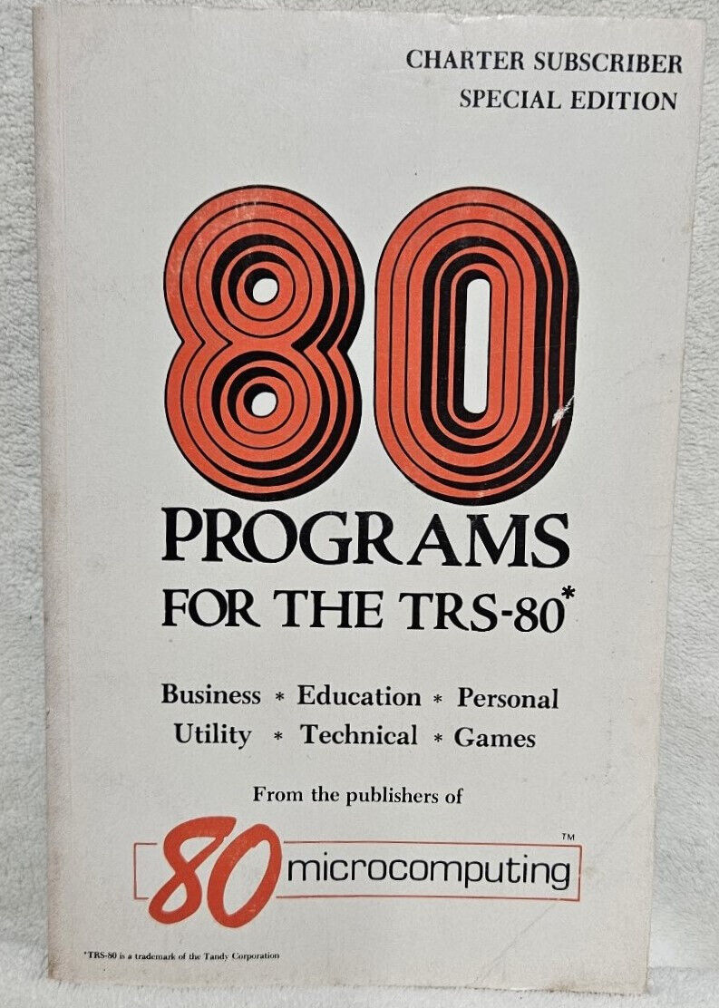 80 Programs for the TRS-80 Book