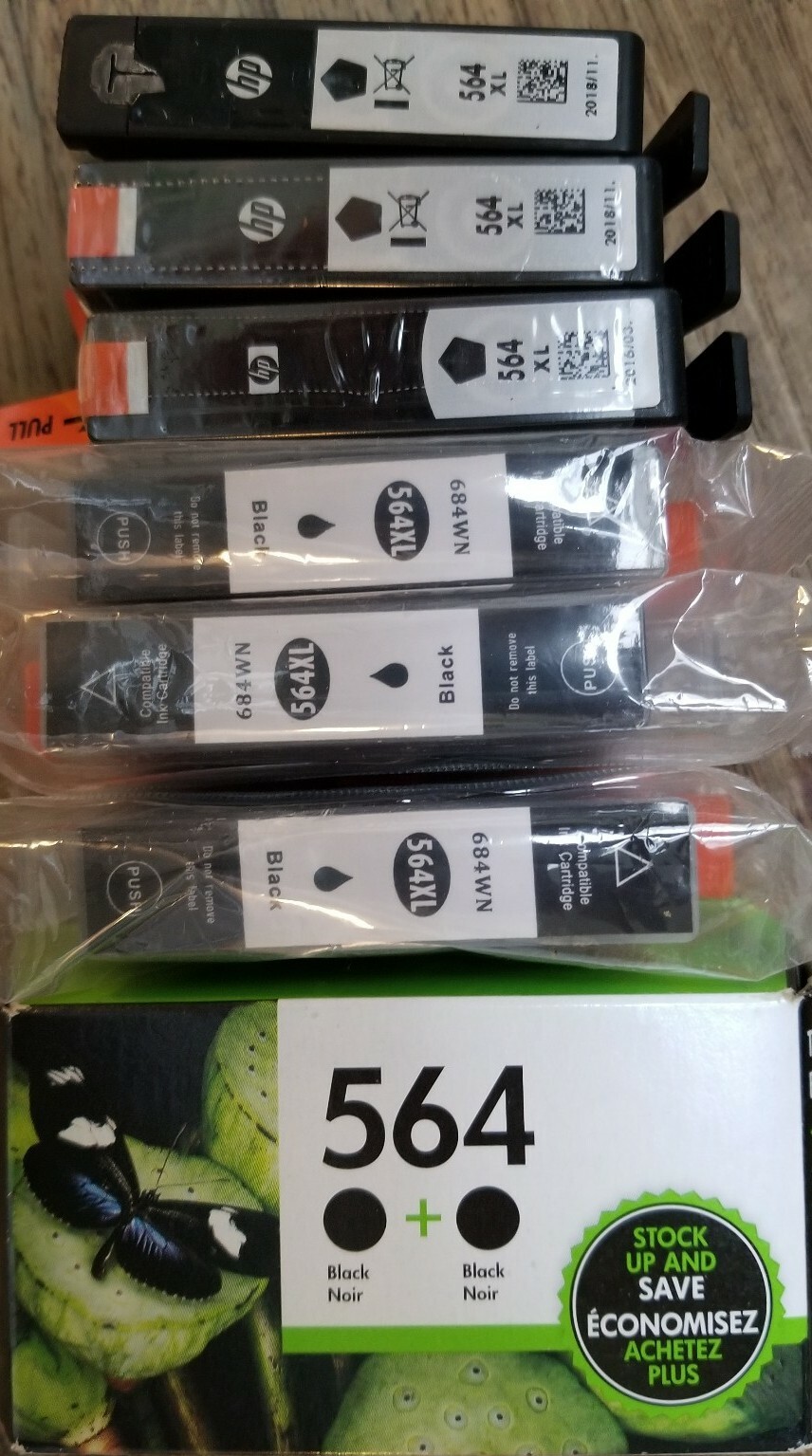 8Pk 564XL Thin Photo Black Ink Cartridge For HP Photosmart 7520 7515 7510 7525