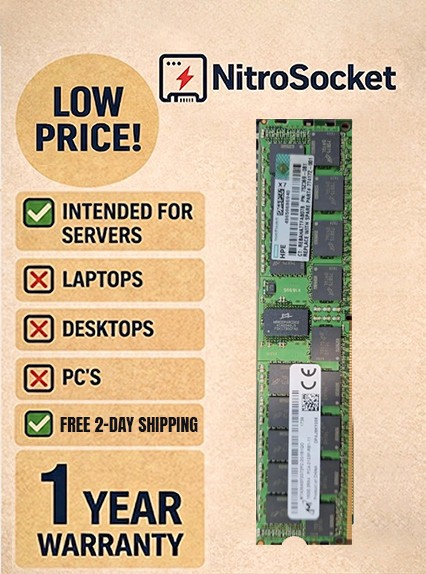 HPE 815101-B21  850882-001 64-GB (1 x 64GB) Quad Rank x4 DDR4-2666| 0 HRS | NEW