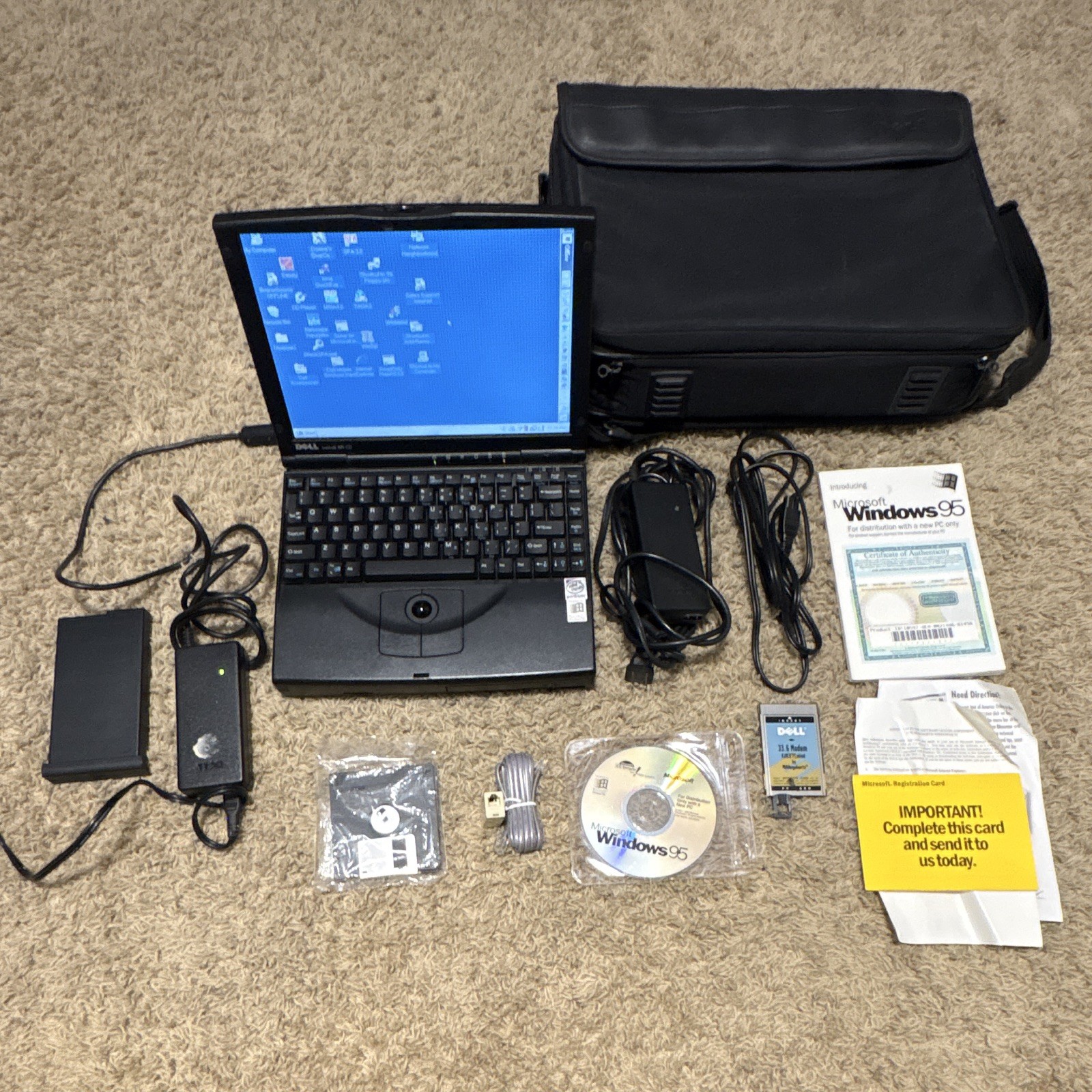 Dell Latitude XPi CD P150ST – Complete Original Package – Tested & Working