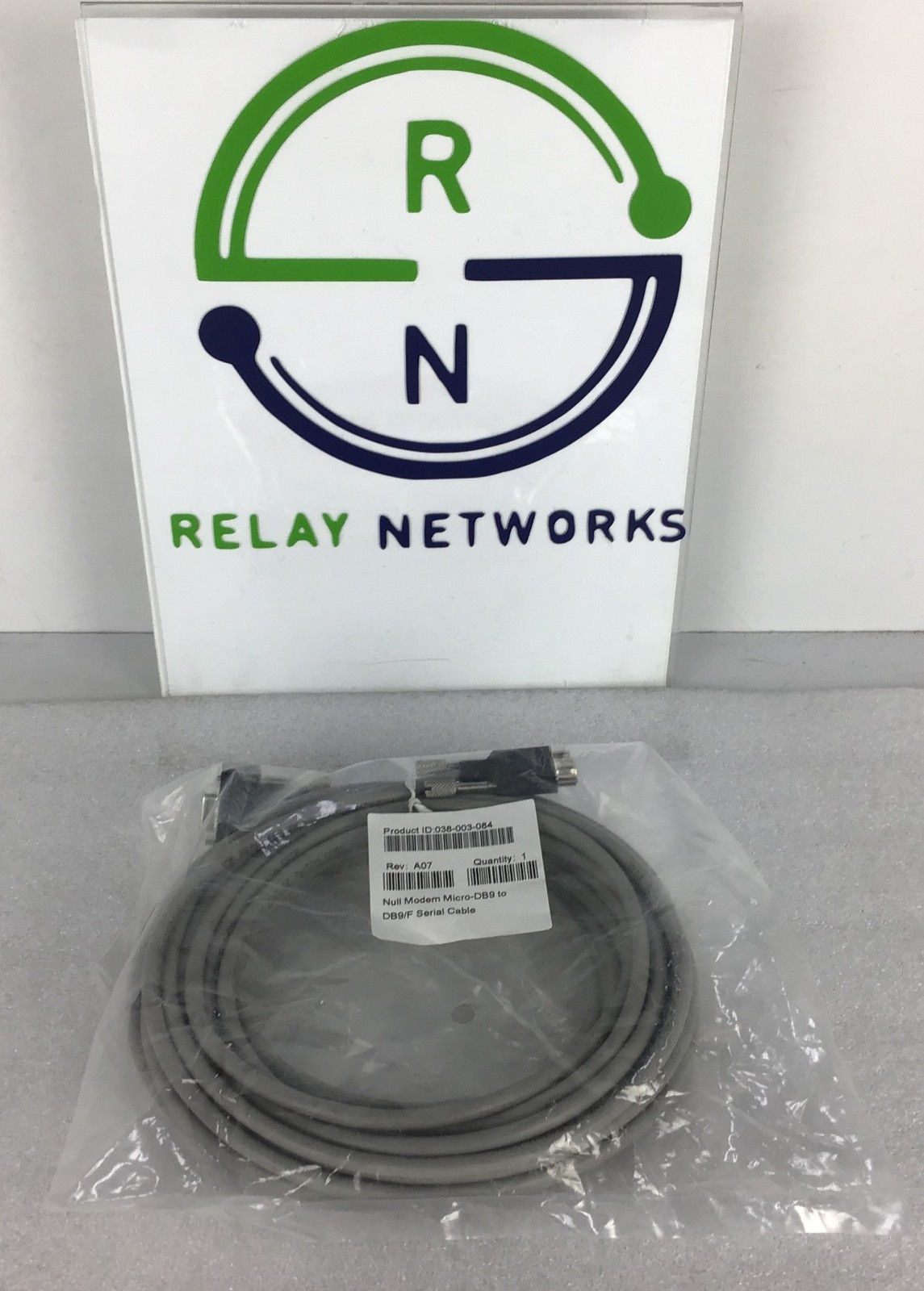 EMC 038-003-084 Null Modem Micro-DB9 to DB9/F Serial Cable/Console Cable 25'