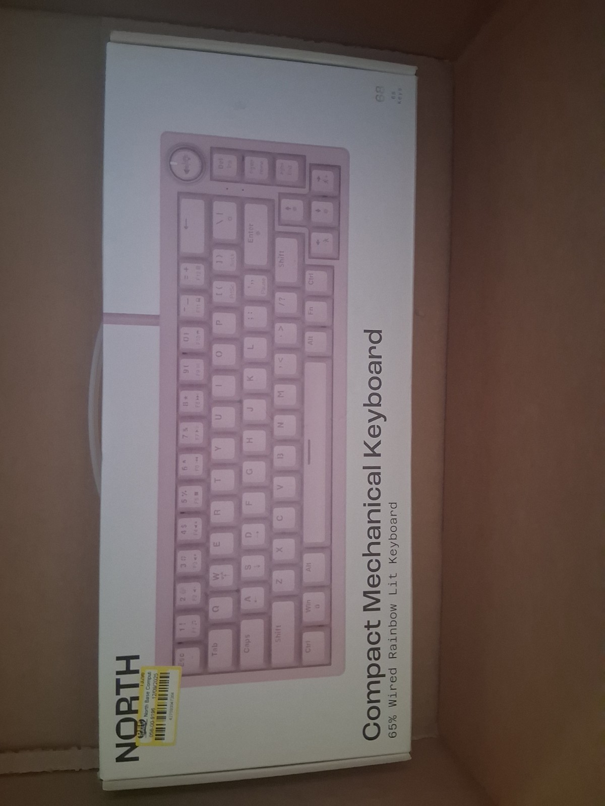 Compact Mechanical Keyboard Wired Rainbows Lit Keyboard By North