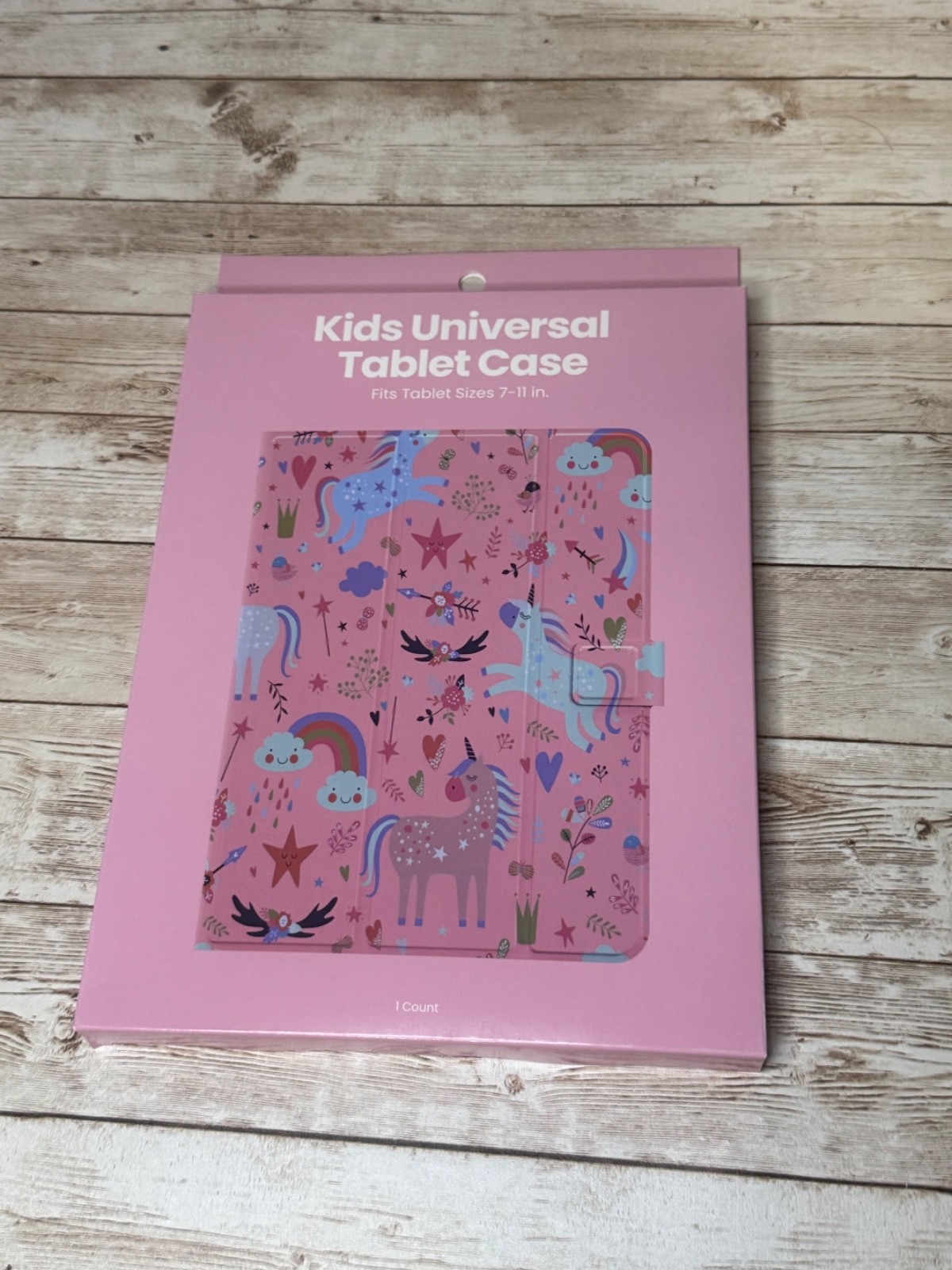 Kids Unicorns and Rainbows Universal Tablet Case Fits Tablet Sizes 7-11 Inches
