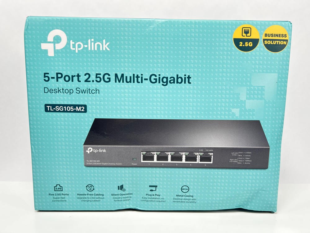 TP-Link TL-SG105-M2 5-Port 2.5G Multi-Gigabit Ethernet Network Switch 25Gbps