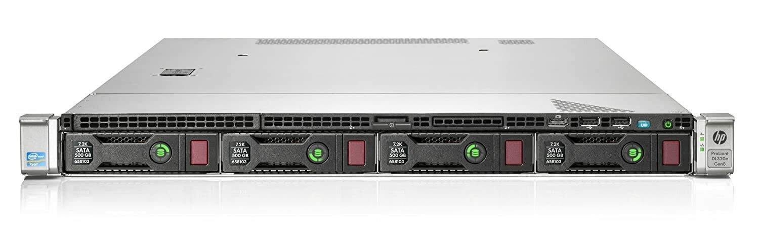 HP ProLiant DL320e G8 Server, Xeon E3-1220 v2 3.1GHz Quad-Core, 32GB, 1 TB HDD