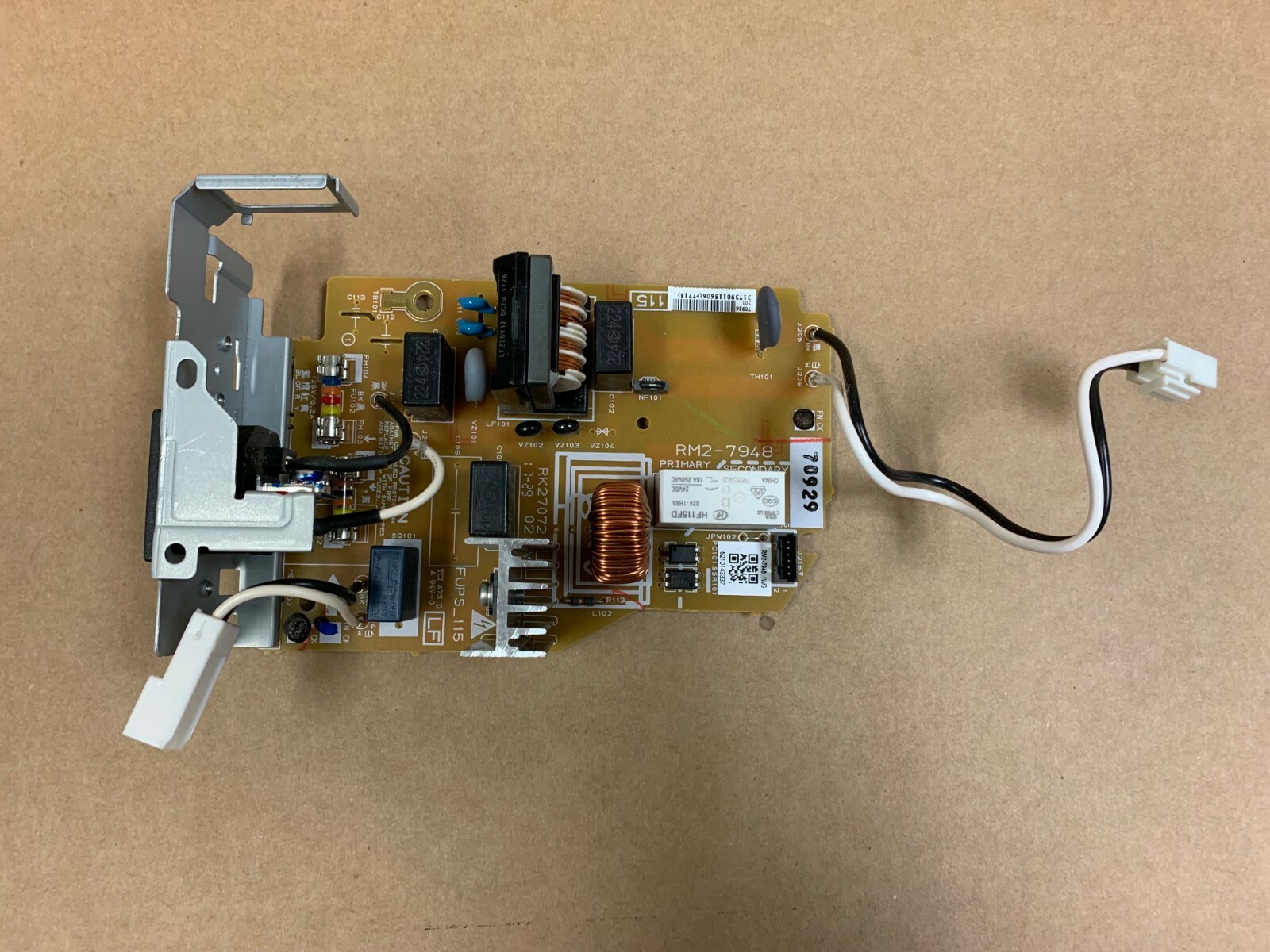 RM2-7948 Fuser power supply - 110v - LJ Ent M501 / M506 / M527 series.