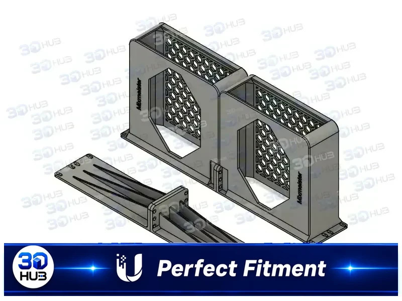 UniFi PowerAmp 19-Inch Rack Mount Bracket 1U Server Rack Mounting Kit