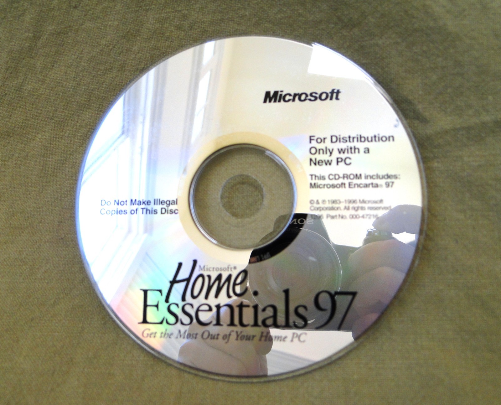 Vintage Microsoft Home Essentials 97 CD-ROM